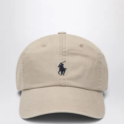 Polo Ralph Lauren Beige Baseball Cap With Logo In Sand