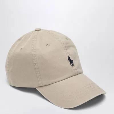 Polo Ralph Lauren Beige Baseball Cap With Logo In Sand