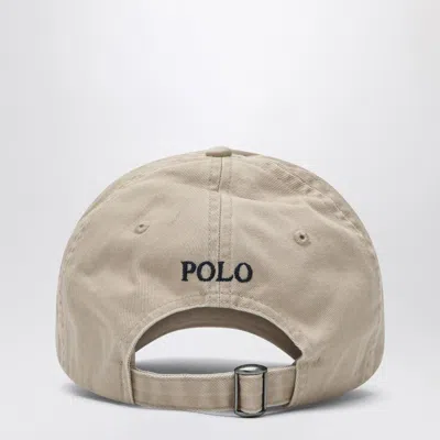 Polo Ralph Lauren Beige Baseball Cap With Logo In Sand