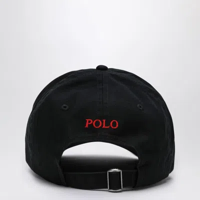 Polo Ralph Lauren Black Baseball Cap With Logo In Black