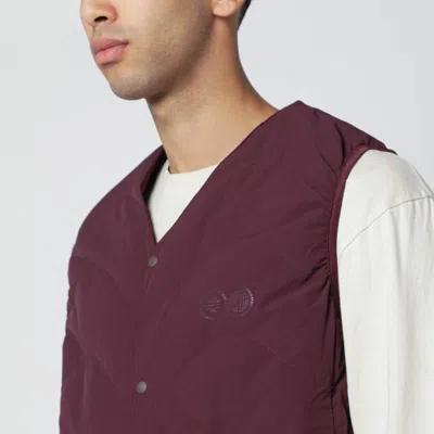 Purple Mountain Observatory Wine-colored Nylon Vest In Brown