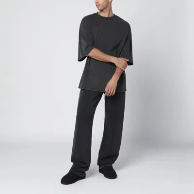 Entire Studios Black Washed Boxy T-shirt In Gray