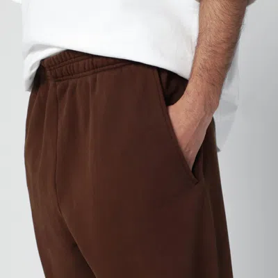 Entire Studios Dark Brown Cotton Joggers In Brown