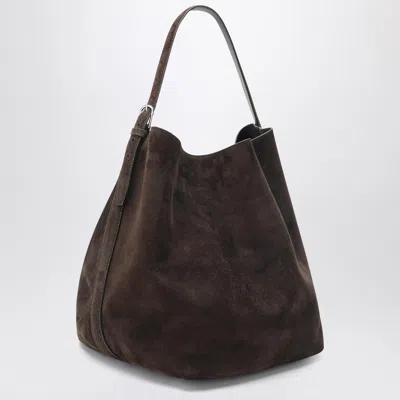 Totême Brown Suede Tote Bag In Brown