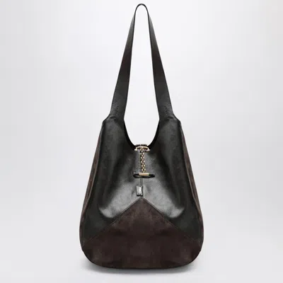 Chloé Brown  Balloon Bag In Leather And Suede In Brown