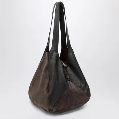 Chloé Brown  Balloon Bag In Leather And Suede In Brown