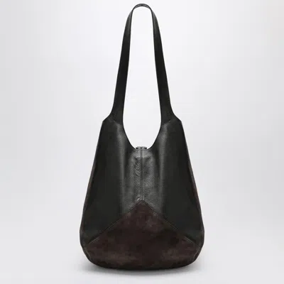 Chloé Brown  Balloon Bag In Leather And Suede In Brown