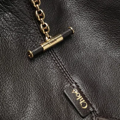 Chloé Brown  Balloon Bag In Leather And Suede In Brown