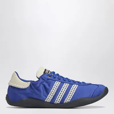 Adidas Originals Adidas By Wales Bonner Sneaker Wb Karintha Lo Satin Cream White/blue In Blue