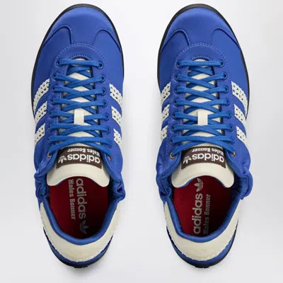 Adidas Originals Adidas By Wales Bonner Sneaker Wb Karintha Lo Satin Cream White/blue In Blue