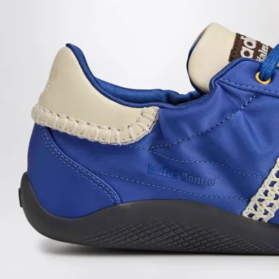 Adidas Originals Adidas By Wales Bonner Sneaker Wb Karintha Lo Satin Cream White/blue In Blue