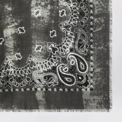 Destin Military Green Wool Jil Scarf In Green