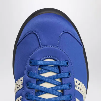 Adidas Originals Adidas By Wales Bonner Sneaker Wb Karintha Lo Satin Cream White/blue In Blue