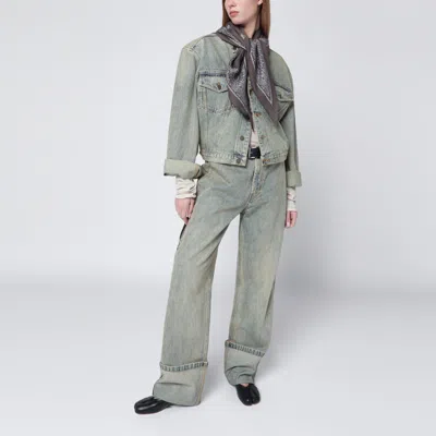 Destin Grey Paisley Wool Scarf In Gray