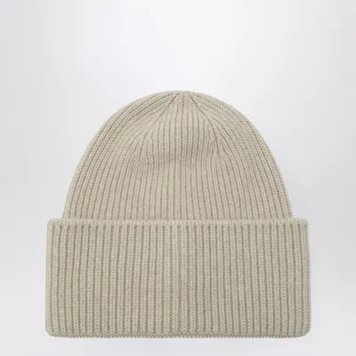 Destin Ivory Wool And Cashmere Beanie In White