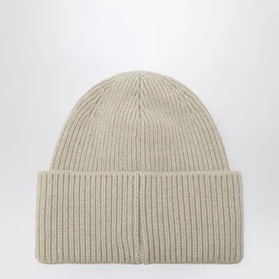 Destin Ivory Wool And Cashmere Beanie In White