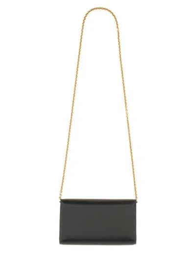 Chloé Iconic Flap And Chain Wallet In Black