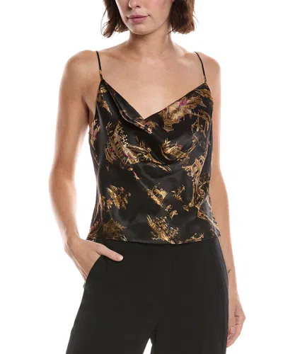 L'agence Calista Cowl Neck Silk Cami In Multi