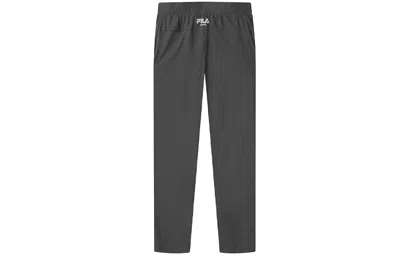 Fila (wmns)  Ss21 Solid Color Straight Casual Long Pants Black In Multi
