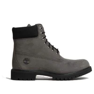 Timberland 6 Inch Premium Waterproof Boot '50th Anniversary Medium Grey Nubuck' In Gray