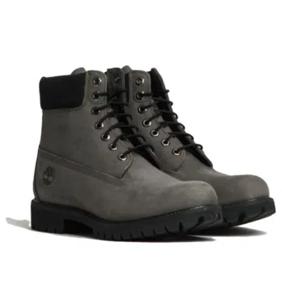 Timberland 6 Inch Premium Waterproof Boot '50th Anniversary Medium Grey Nubuck' In Gray