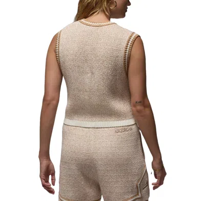 Air Jordan (wmns)  Knit Vest 'sail' In Neutral