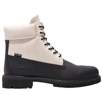 Timberland 6 Inch Ski School Premium Waterproof Boot 'black Helcor Leather White' In Multi
