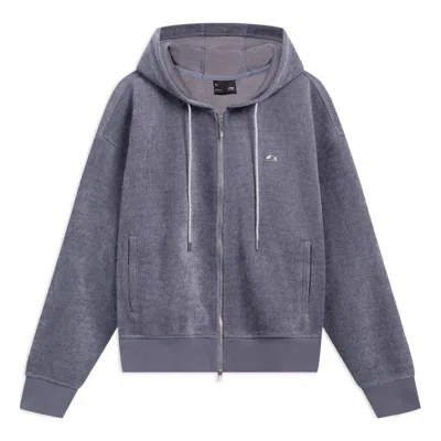 Li-ning (wmns)  Small Logo Woven Hooded Jacket 'purple' In Gray