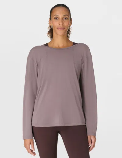 Sweaty Betty Women's Soft Flow Strappy Back Boxy Long Sleeve Top In Multi