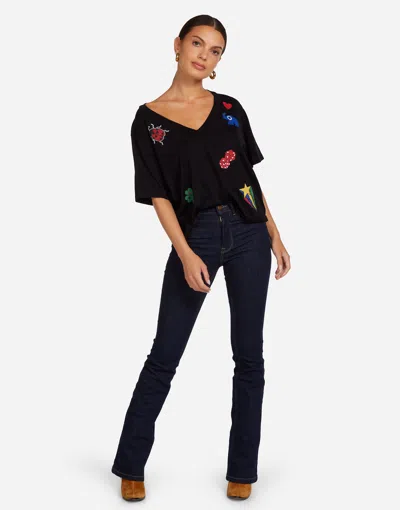 Lauren Moshi Lottie Lucky Elements In Black