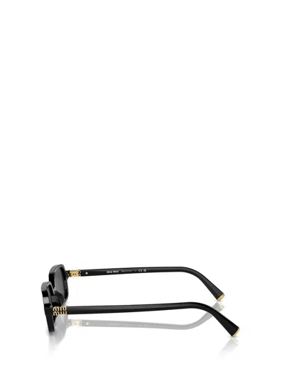 Miu Miu Miu Mens Black Mu 11zs Rectangle-frame Acetate Sunglasses In Black