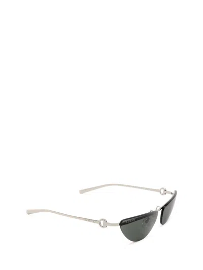 Gucci Horsebit Cat-eye Sunglasses In Silver