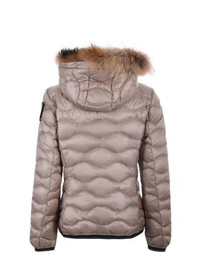 Blauer Usa Satin Nylon Down Jacket In Pink