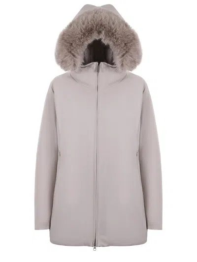 Colmar 3/4-length Down Jacket In Gray