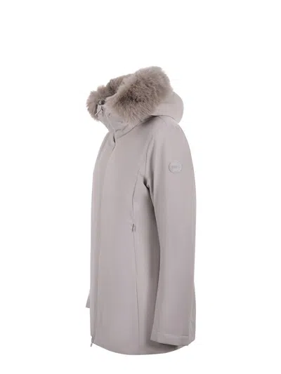 Colmar 3/4-length Down Jacket In Gray