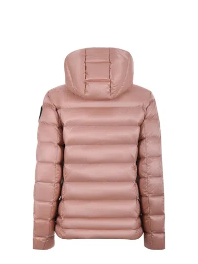 Blauer Usa Satin Nylon Down Jacket In Pink