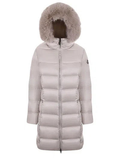 Colmar Quilted Semi-gloss Nylon Down Jacket In Gray