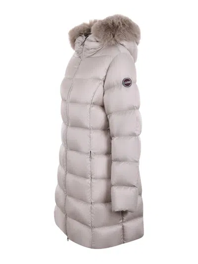 Colmar Quilted Semi-gloss Nylon Down Jacket In Gray