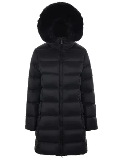 Colmar Quilted Semi-gloss Nylon Down Jacket In Animal Print