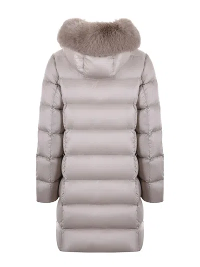 Colmar Quilted Semi-gloss Nylon Down Jacket In Gray