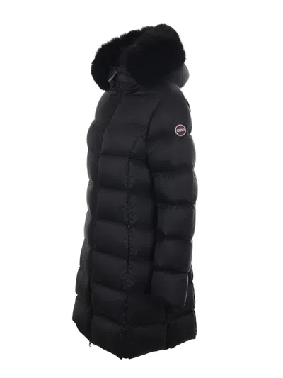 Colmar Quilted Semi-gloss Nylon Down Jacket In Animal Print