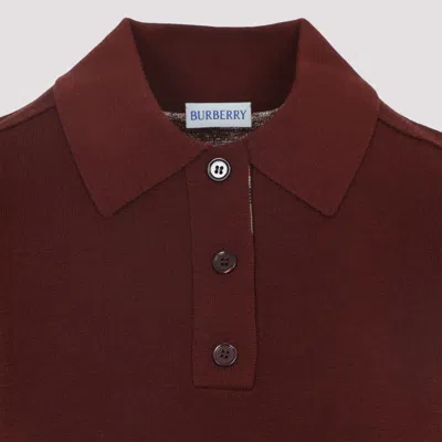 Burberry Wool Polo Women In Red