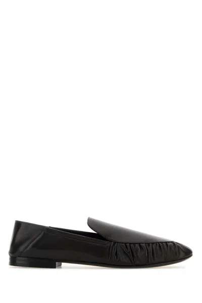 Saint Laurent Leather Alain Loafers Featuring Ruched Detailing In Multi