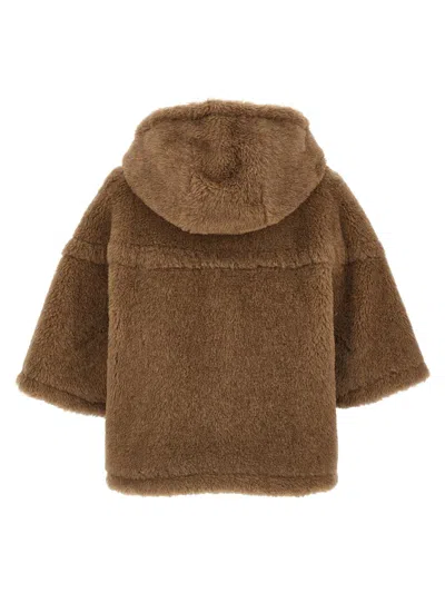 Max Mara Petalo4 Capes Brown In Brown