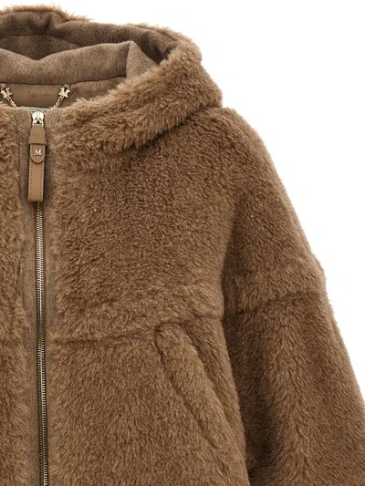 Max Mara Petalo4 Capes Brown In Brown