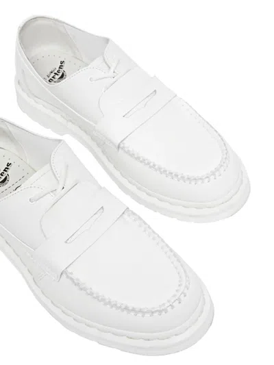 Mm6 Maison Margiela X Dr. Martens White Loafer In Animal Print