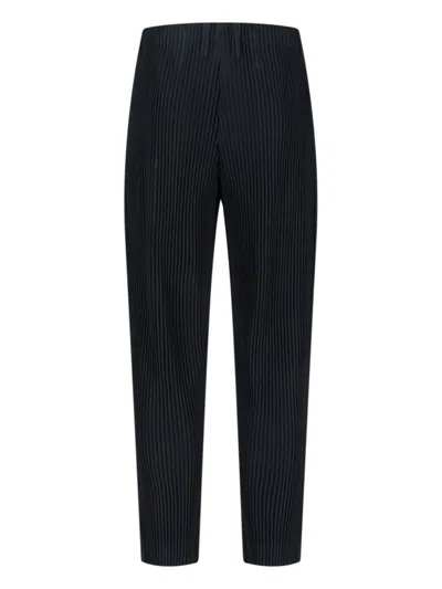 Issey Miyake Homme Plissé  Trousers In Black