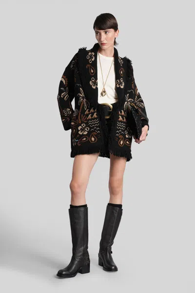 Alanui Cardigan In Multicolor Wool In Multi