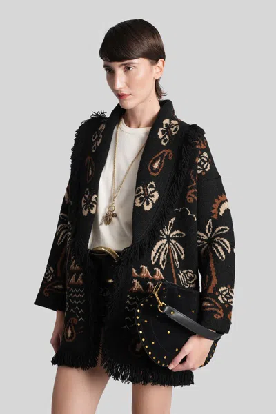 Alanui Cardigan In Multicolor Wool In Multi