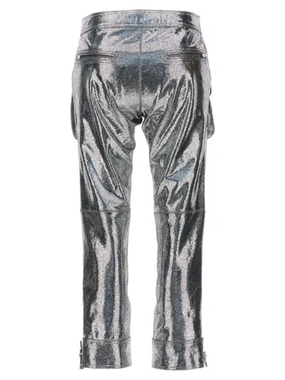 Isabel Marant Trousers Featuring Adjustable Straps And Metallic Finish In Metallic